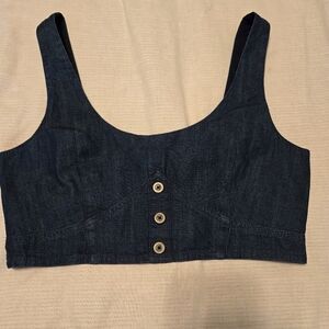 Banana Republic Denim Cropped Top
